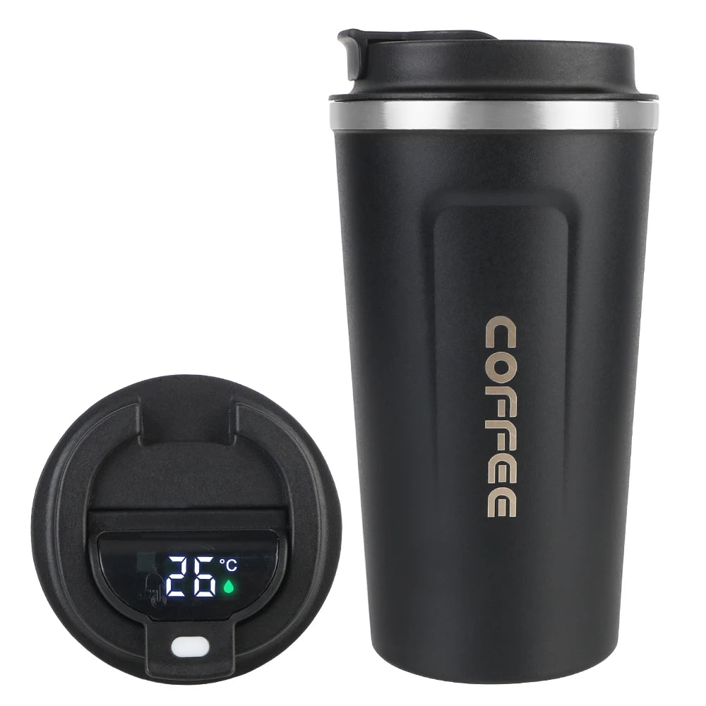 Travel Coffee Mug - Double Wall Stainless Steel Thermos.