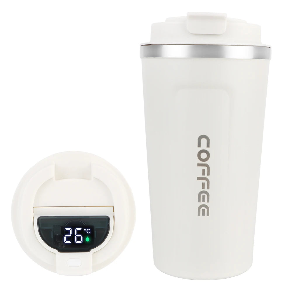 Travel Coffee Mug - Double Wall Stainless Steel Thermos.
