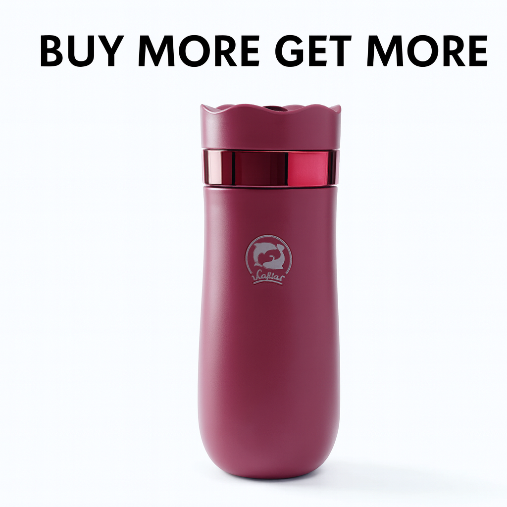 Portable French Press Travel Mug -Stainless Steel Coffee Companion