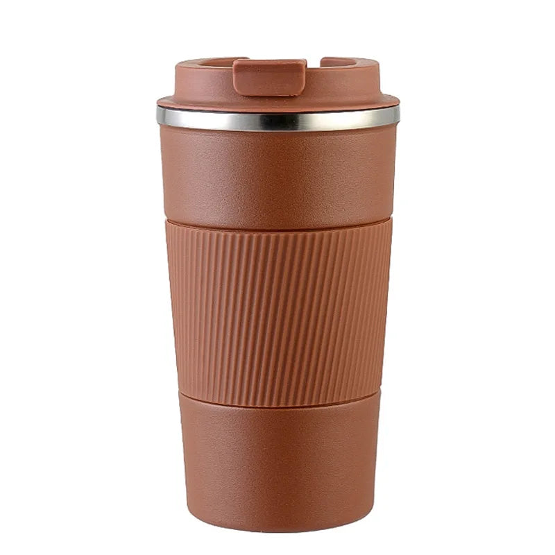 Car Coffee Thermos - Double Wall Stainless Steel.