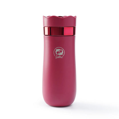 Premium Portable French Press Travel Mug - 320ml Stainless Steel Coffee Companion