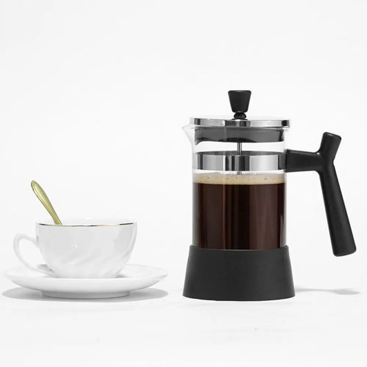 Premium French Press Coffee Maker - 600ml Glass Carafe