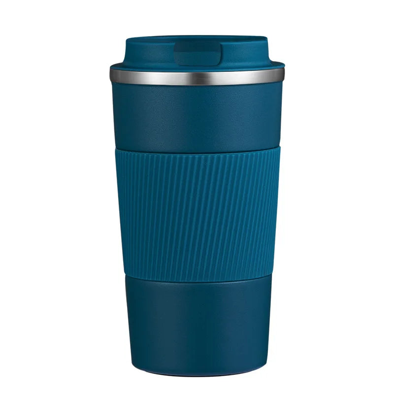 Car Coffee Thermos - Double Wall Stainless Steel.