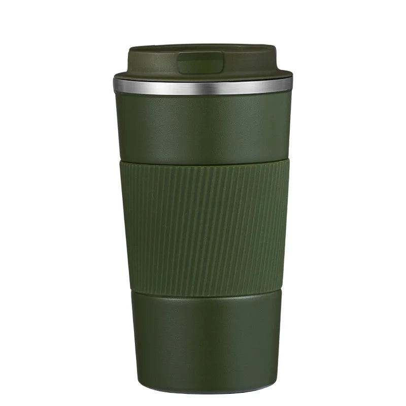 Car Coffee Thermos - Double Wall Stainless Steel.