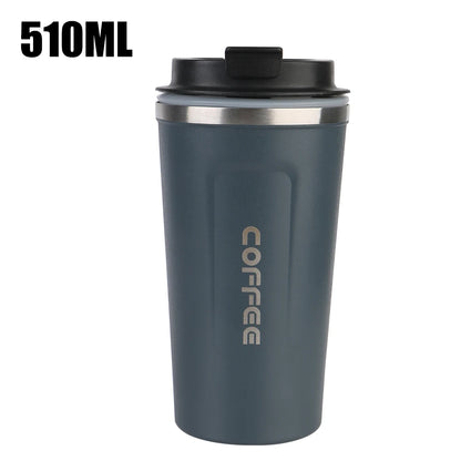 Travel Coffee Mug - Double Wall Stainless Steel Thermos.