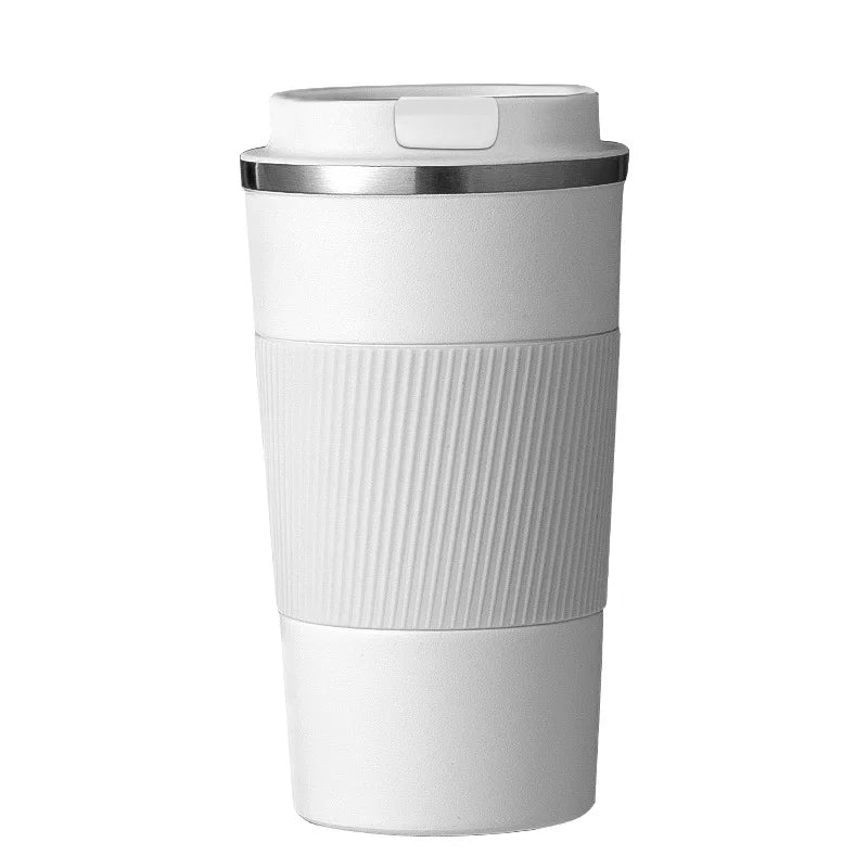 Car Coffee Thermos - Double Wall Stainless Steel.