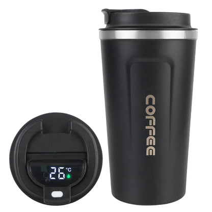 Travel Coffee Mug - Double Wall Stainless Steel Thermos.