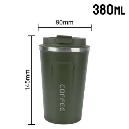 Travel Coffee Mug - Double Wall Stainless Steel Thermos.
