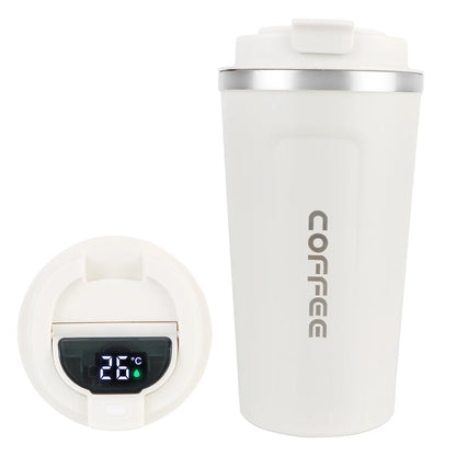 Travel Coffee Mug - Double Wall Stainless Steel Thermos.