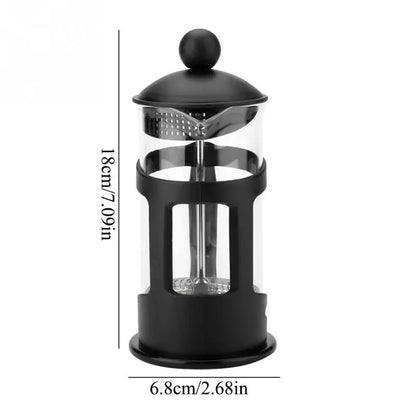 Premium Glass French Press Coffee Maker - 350/600/800ml