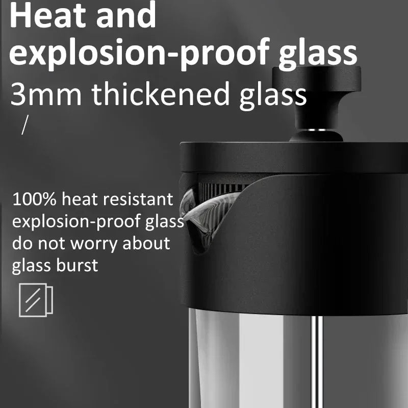 Premium 600ml French Press - Coffee Magic in Glass