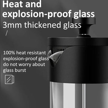 Premium 600ml French Press - Coffee Magic in Glass
