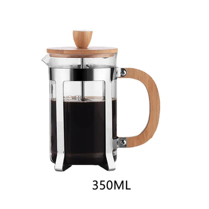 Premium Stainless Steel French Press - Coffee, Tea & Milk Frother