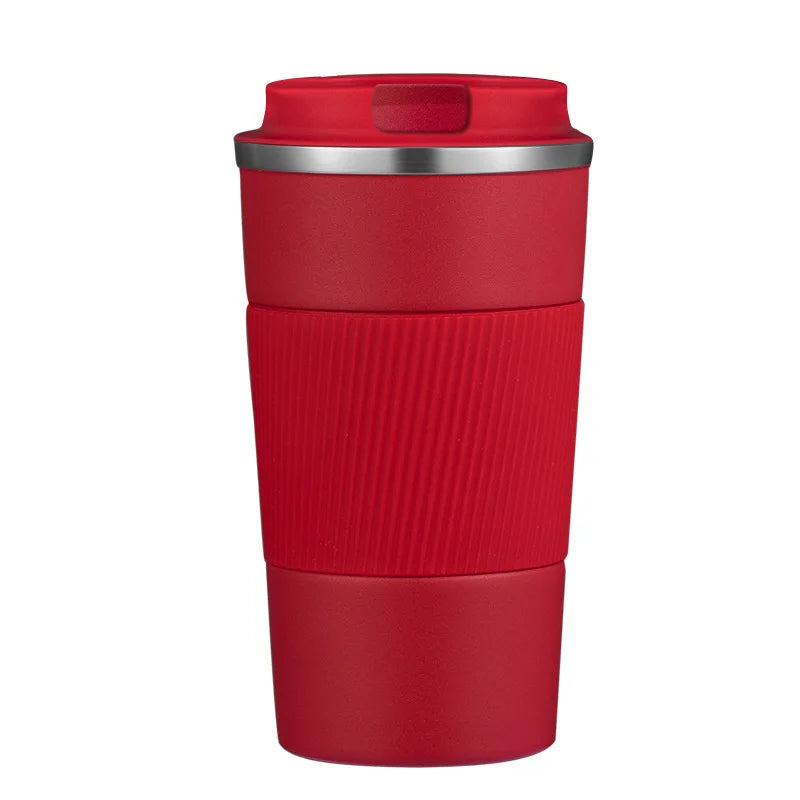 Car Coffee Thermos - Double Wall Stainless Steel.
