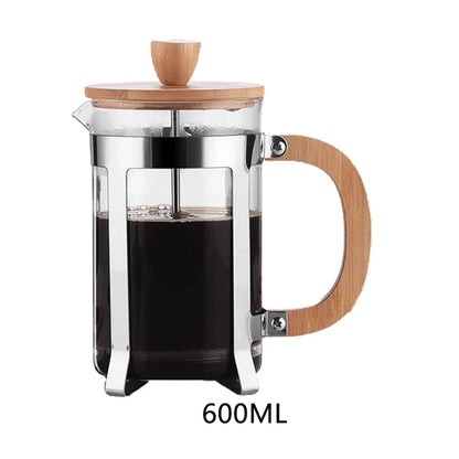 Premium Stainless Steel French Press - Coffee, Tea & Milk Frother