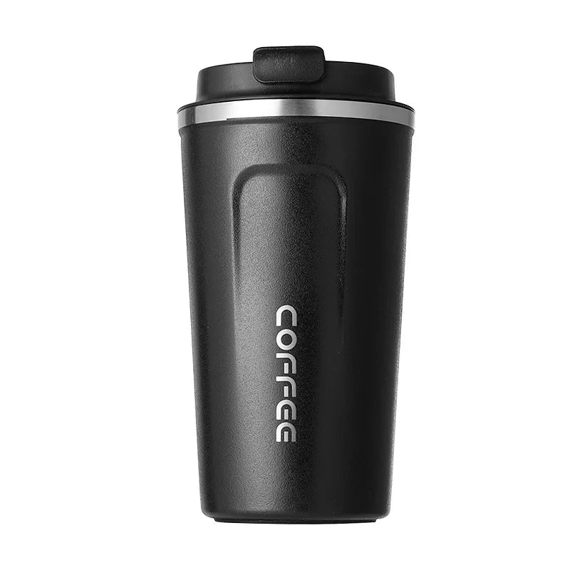 Car Coffee Thermos - Double Wall Stainless Steel.
