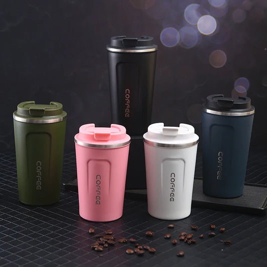 Painted Car Coffee Thermos - Double Wall Stainless Steel Travel Mug