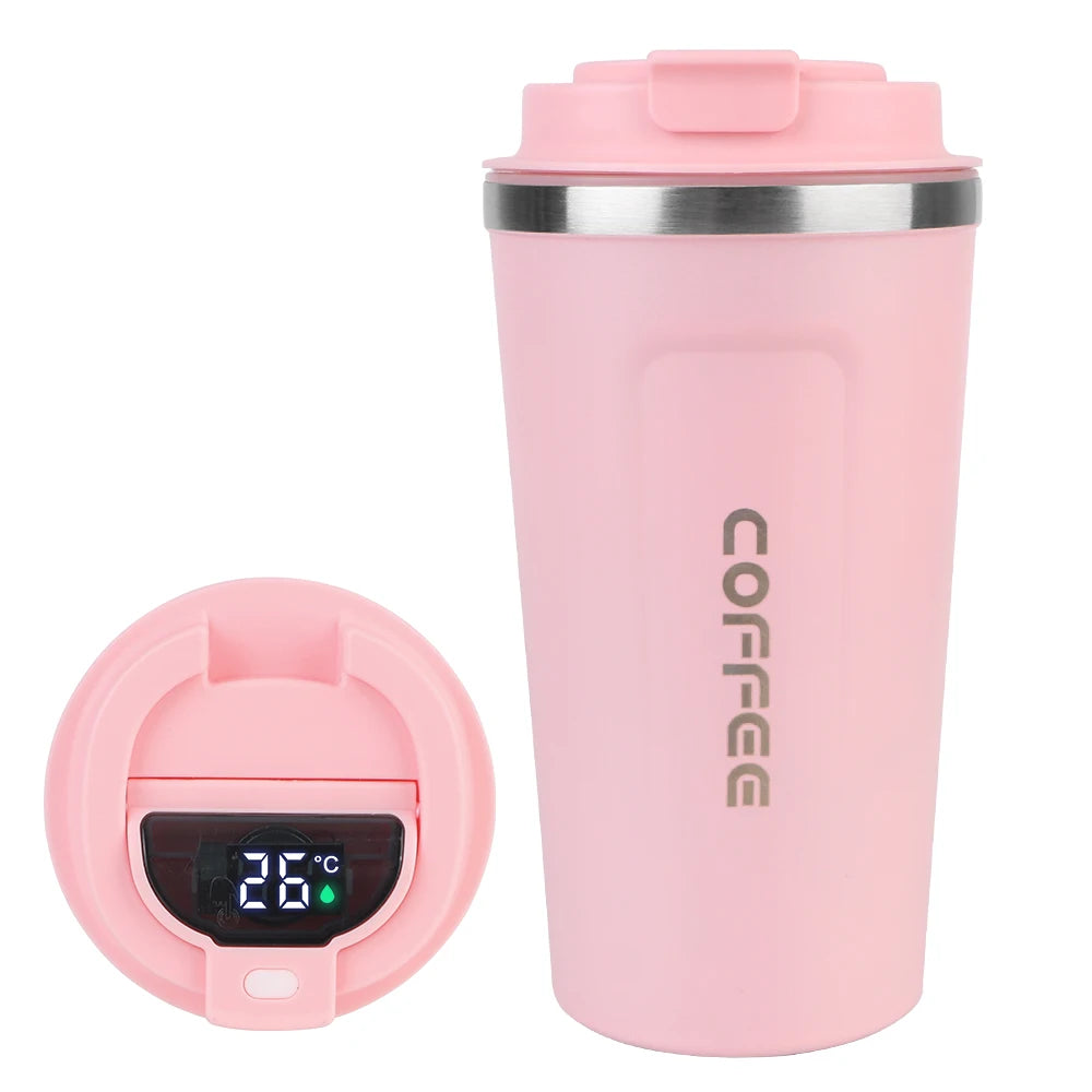 Travel Coffee Mug - Double Wall Stainless Steel Thermos.