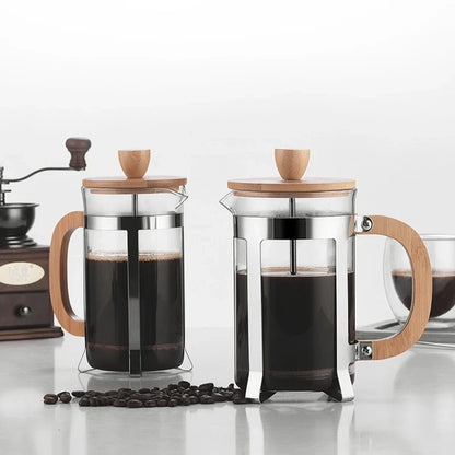 Premium Stainless Steel French Press - Coffee, Tea & Milk Frother