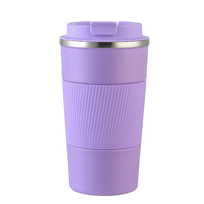 Car Coffee Thermos - Double Wall Stainless Steel.
