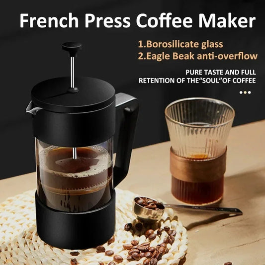 Premium 600ml French Press - Coffee Magic in Glass