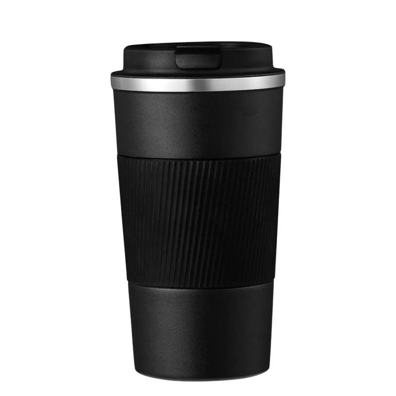 Car Coffee Thermos - Double Wall Stainless Steel.