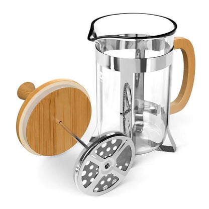 Premium Stainless Steel French Press - Coffee, Tea & Milk Frother