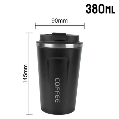Travel Coffee Mug - Double Wall Stainless Steel Thermos.